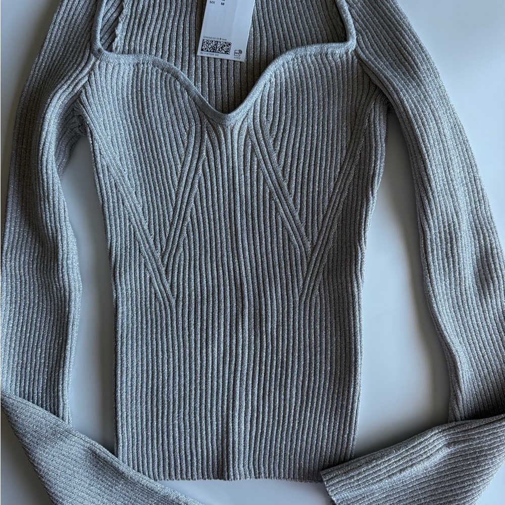 H&M Silver Sweater